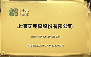 24/07/22 艾克森榮獲上海“專精特新”換熱設備企業(yè)證書，持續(xù)引領(lǐng)板式換熱行業(yè)與系統(tǒng)集成機組的創(chuàng)新發(fā)展